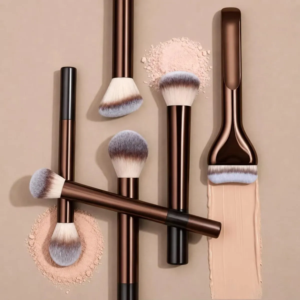 15 PCS Makeup Brushes Professional Make Up Brushes Premium Synthetic Powder Concealers Brushes Travel Makeup Brush Set — image 3
