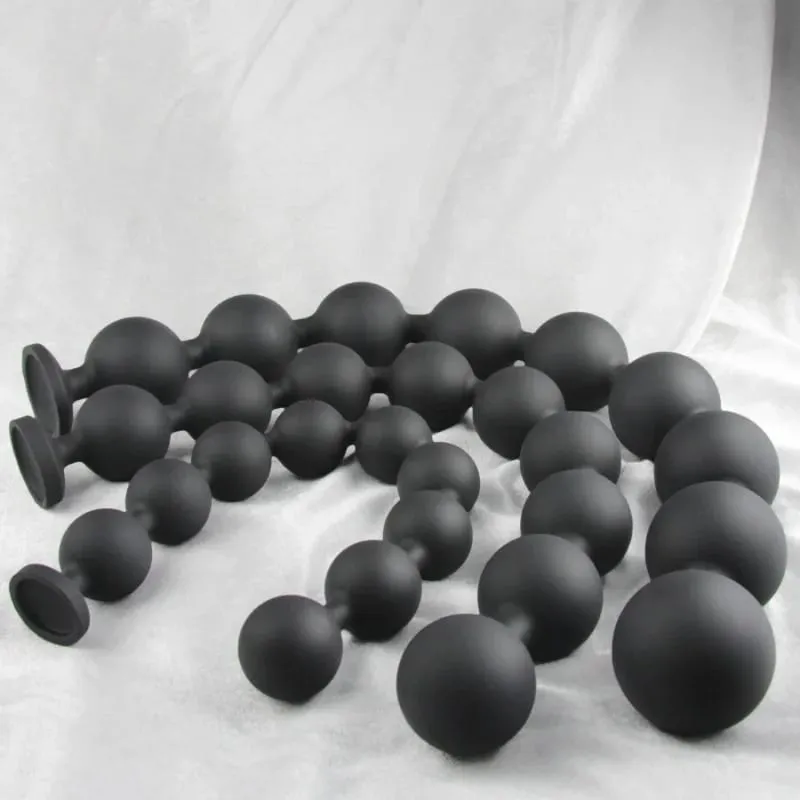 45/55/66 cm Långa analpärlor Bollar Dildo Butt Plug Sexleksaker för män Kvinnor Vaginal Plug BDSM Onani Prostata Massage Buttplug — image 6