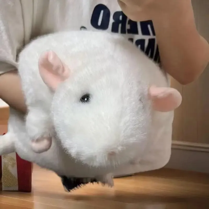 1Pcs 35/50/90cm Cartoon Flower Branch Rat Soft Oversized Animal Figure Cute Simulation Big Mouse Plush Toy Pillow Birthday Gift — image 6