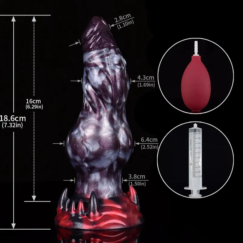 Squirting Horse Anal Dildos Monster Fake Penis G-Spot Stimulator Masturbation Butt Plug Cock Sex Toy For Women Men Flirting — image 12