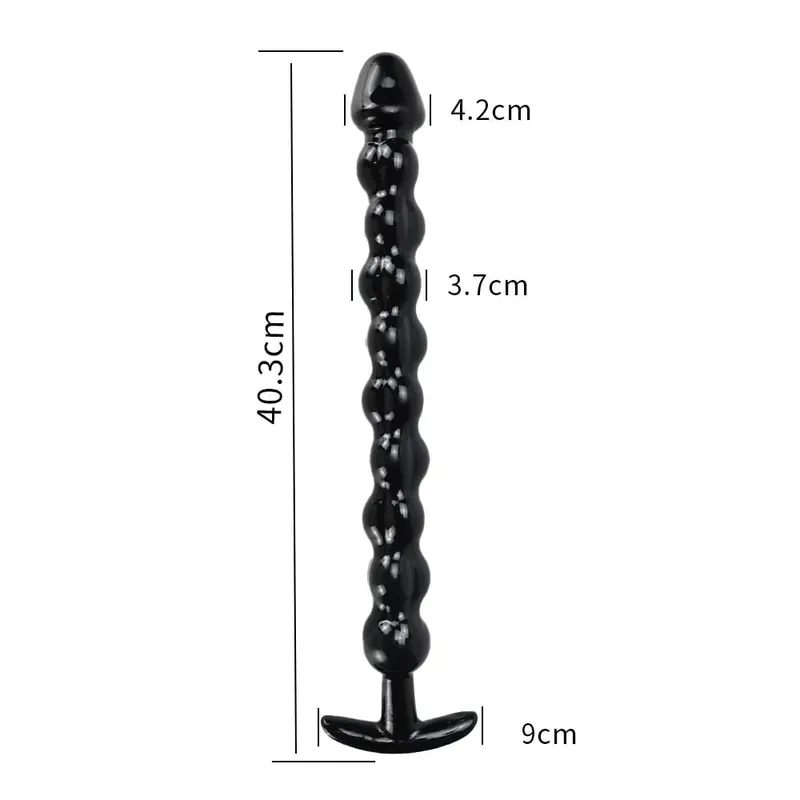 Plugue anal longo com bolas grandes, plugue grande para bunda, brinquedos sexuais eróticos para mulheres, homens, dilatador gay, massageador de próstata, produtos para adultos — image 14