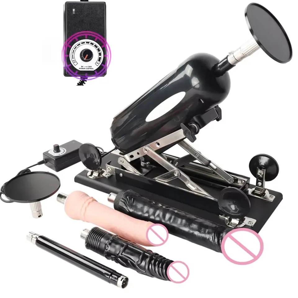 Máquina telescópica automática do vibrador da pressão da máquina do sexo com vibrador grande para brinquedos sexuais da masturbação dos homens e das mulheres — image 1