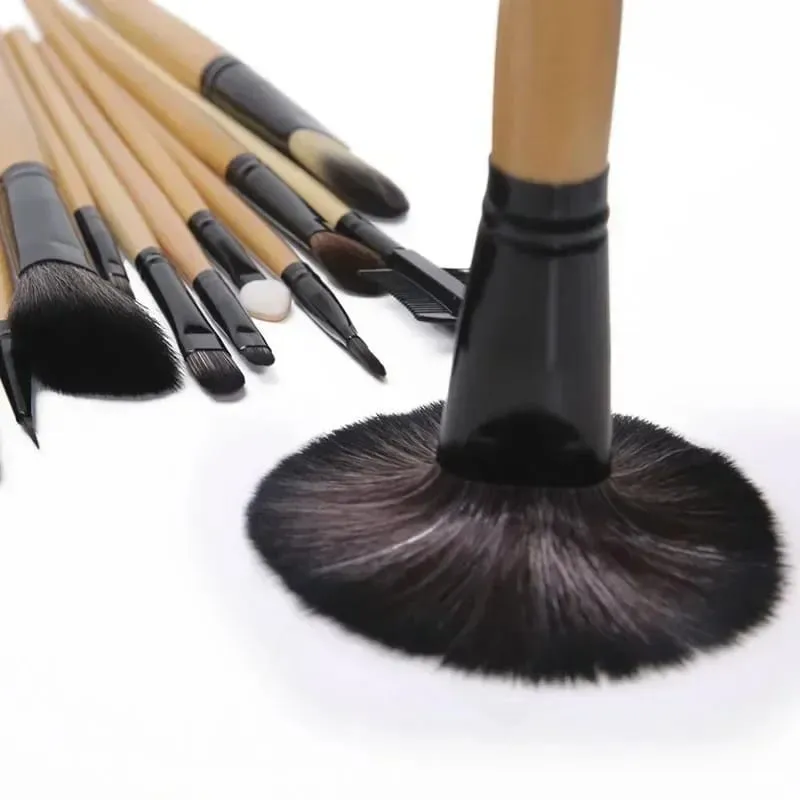 Gift Bag Of 24 pcs Makeup Brush Sets Professional Cosmetics Brushes Eyebrow Powder Foundation Shadows Pinceaux Make Up Tools — image 4
