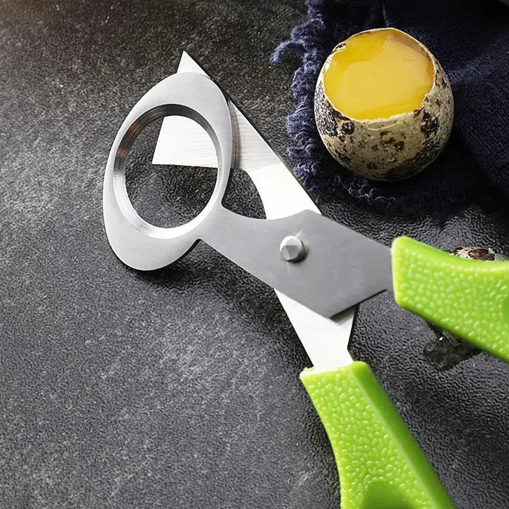 1-20PCS Stainless Steel Quail Egg Scissors Egg Shell Cutter Opener - High Quality Steel Blades Brand New Durable Egg Slicer Tool — image 8