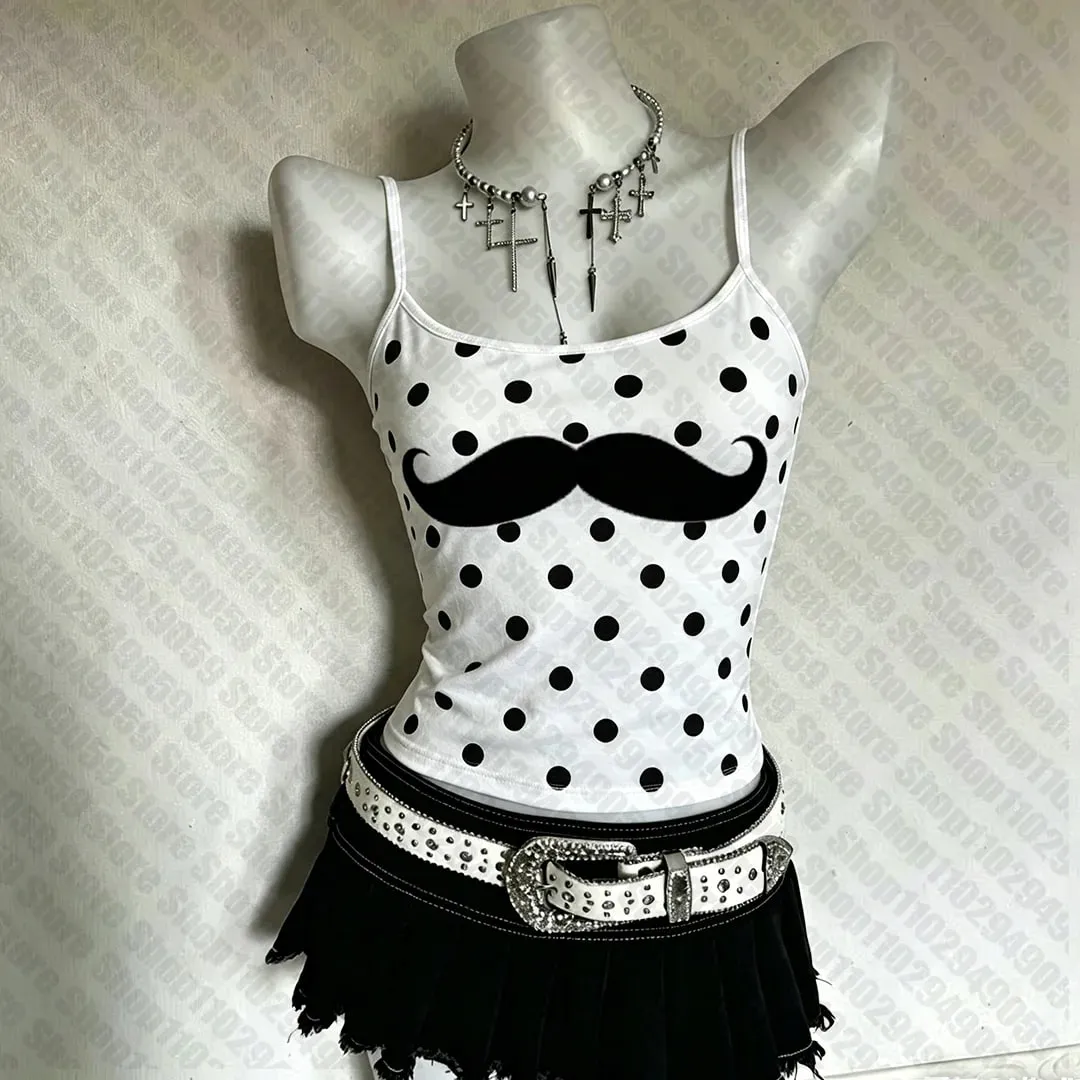 2000s Tops Sexys Crop Tops Y2k Top Vintage Clothing Harajuku Goth Clothes for Women Aesthetic Women's Blouses Tanks & Camis Emo