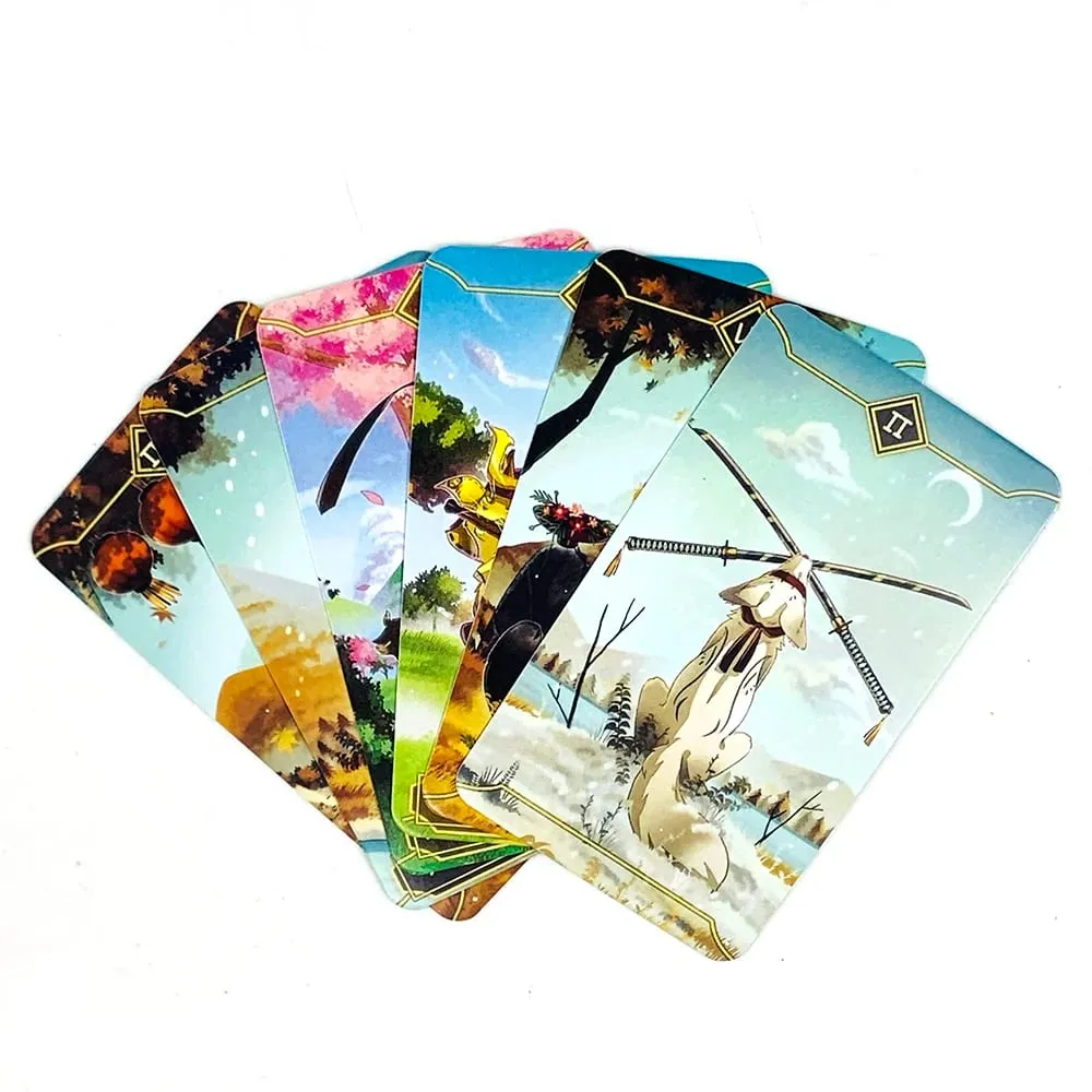 Cartes de Tarot renard saisonnier, jeu de cartes de réunion de famille, Divination mystérieuse, Oracle, jeux de Table pour débutants — image 5