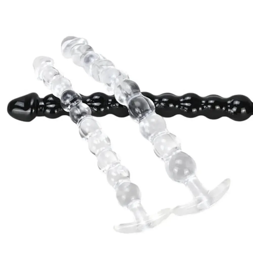 40cm vibrador de vidro pênis artificial pau cristal anal grânulo butt plug massagem próstata masturbar brinquedo sexual para mulheres adultas — image 1