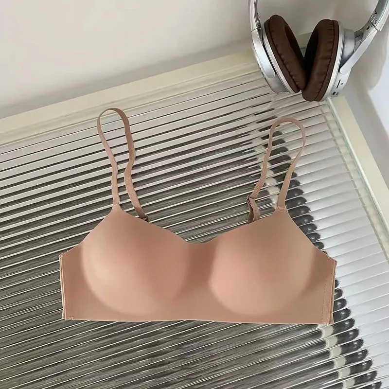 Sutiãs sem costura para mulheres peito pequeno 1/2 xícara push up sutiã sem fio sutiã feminino suporte roupa interior sexy lingerie feminina íntimos — image 8