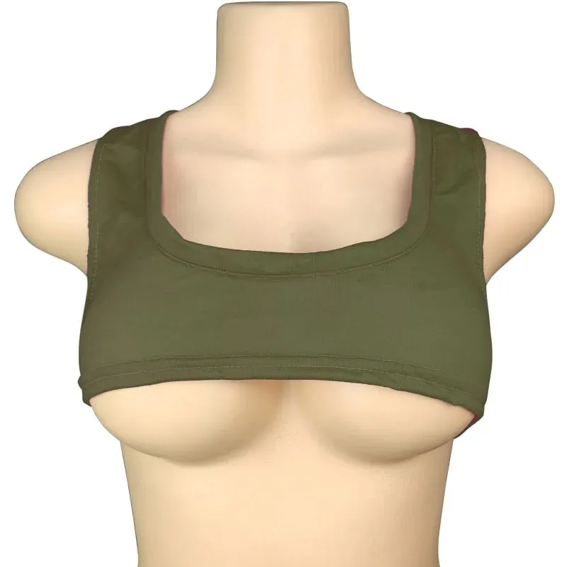 Y2k European and American Low Round Neck Ultra Short Sleeveless Vest T-shirt Sexy Chest Hugging and Navel Exposed Vest — image 11