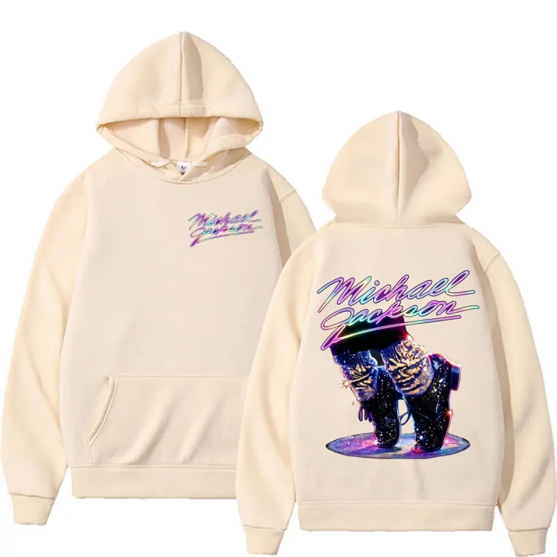 Michael Jackson King of Pop Graphics Hoodies Hip Hop Pop Music Fashion Sweatshirts Men Women Casual Fleece Long Sleeve Pullovers — image 7