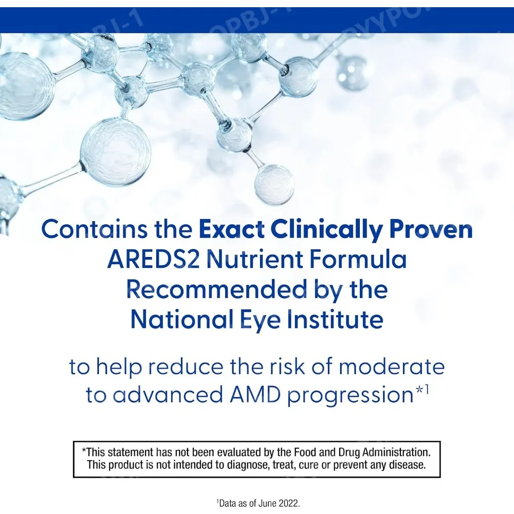 2 Eye Vitamin and Mineral Supplement with OCUSorb Lutein and Zeaxanthin 120 Capusus