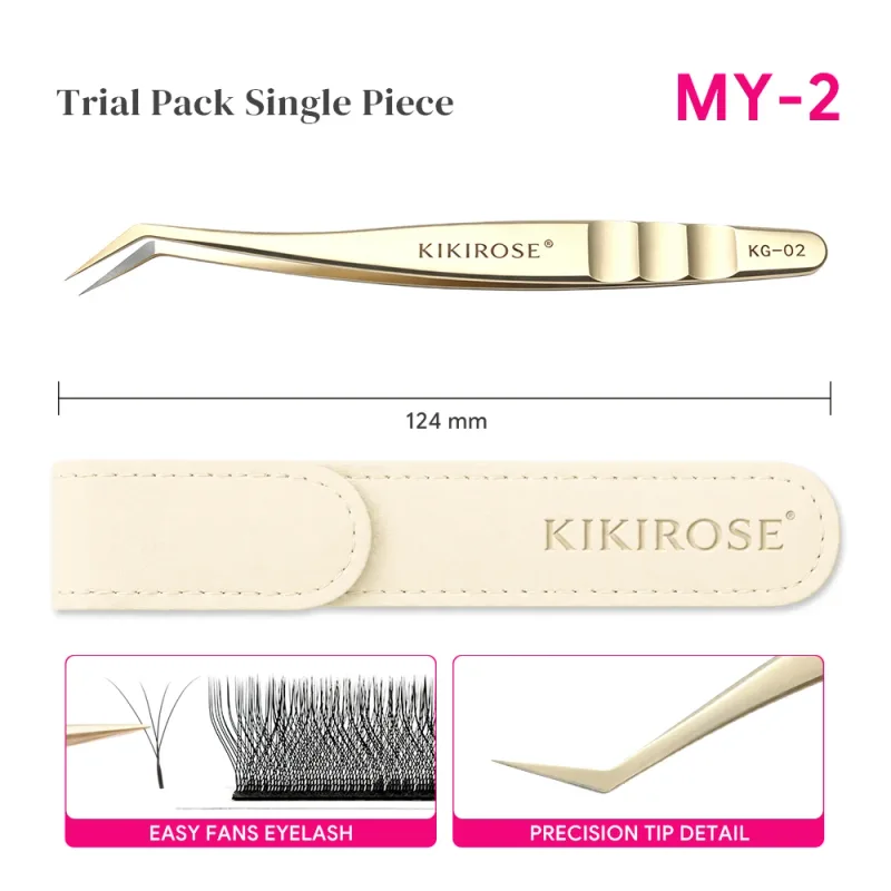 Precision Lash Applicator Tweezers for Eyelash Extension Cluster Lashes False Eyelash Stainless Steel Salon Makeup Tool — image 10