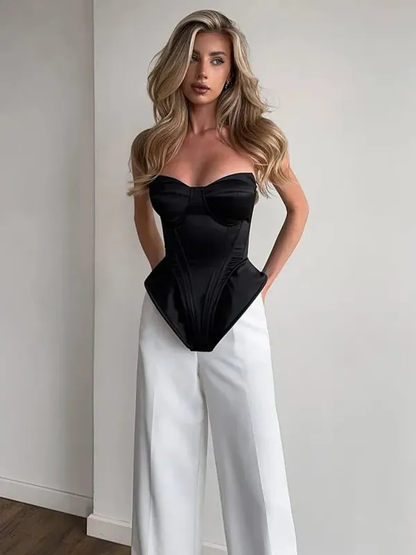 Green Chic Corset Halter Long Dress Women Solid Backless Off Shoulder Pleated Patchwork Slim Dresses 2026 Lady Party Gown New