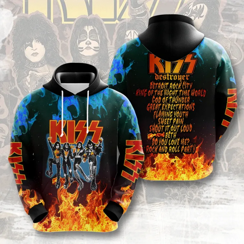 2026 Hot Rock Kiss Hoodies 3D Printed Men Women Funny Long Sleeve Sweatshirt Shirt Street Man Hoodies Tops Y2k Hoodies — image 12