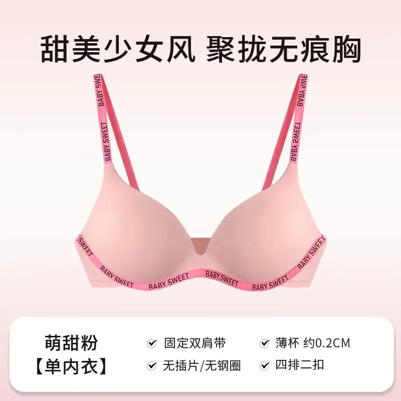 Seamless Wirefree Bra For Young Girls Light Padding Push Up Effect Bralette Set Pure Style Comfort Underwear Teens Lingerie AU — image 12