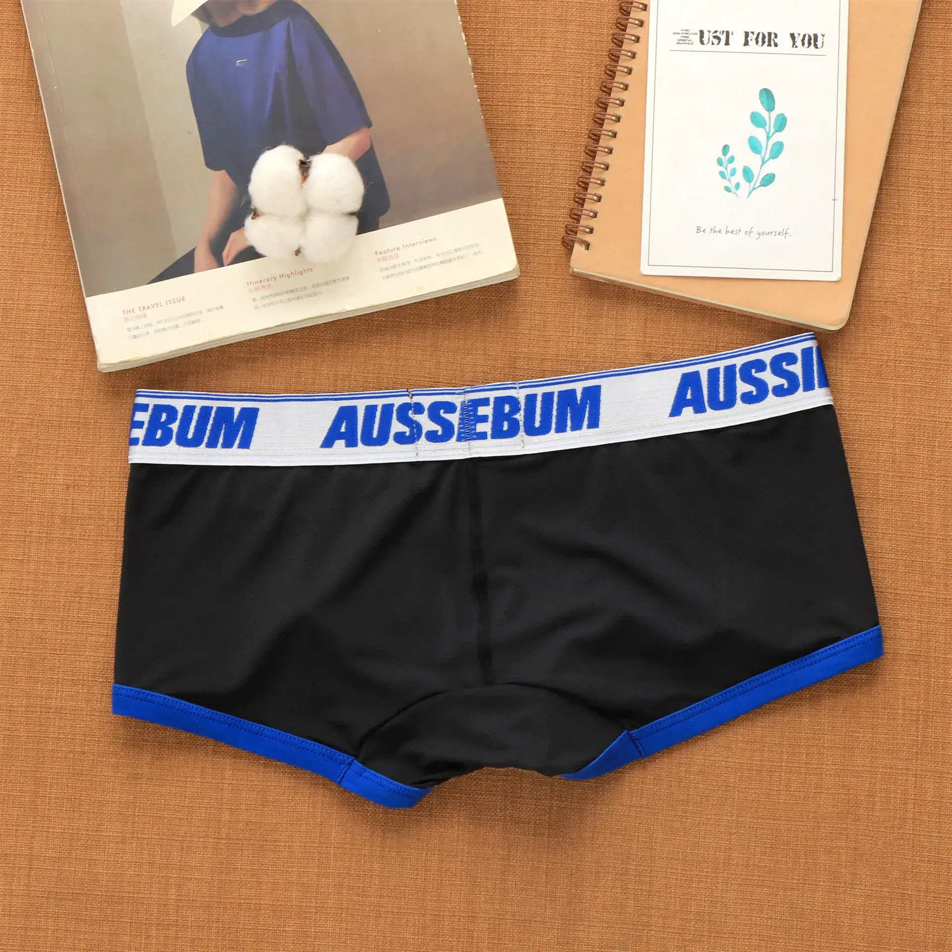 Men's mesh panties low waist fashion breathable mesh nest letter youth boxers — image 10