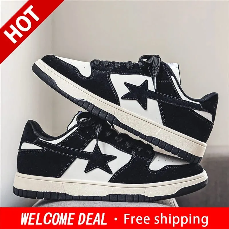 Men Women Classic Skateboard Shoes Casual Sneakers Flat Non‑Slip Breathable Fashion Street Style Board Shoes for Daily Outdoor W — image 2