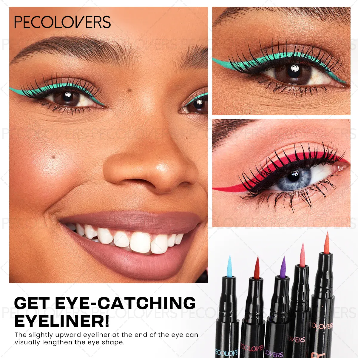 1 Pc Smooth Glide Liquid Eyeliner Pen - Waterproof Long-lasting Ultra-Fine Tip Water Eye Liner Pen Precision Slide Smudge-Proof — image 6