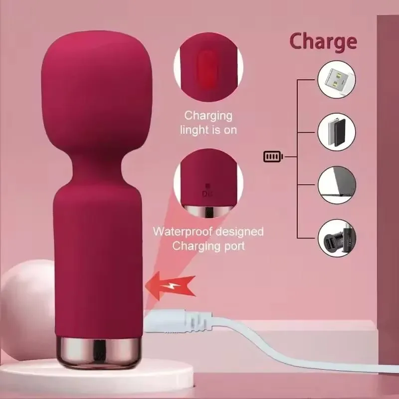 Napakahusay na AV Vibrator Babae G Spot Clitoris Stimulator Magic Wand Vangin Nipple Massager Dildo Masturbator Sex Toy para sa Babae 18+ — image 3