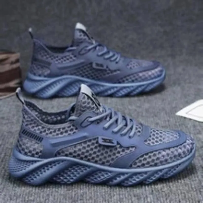 2026 Men's Sports Shoes Breathable Air Mesh Casual Style Summer Shoes PVC Outsole Round Toe Low Cut Comfortable Running Shoes — image 2