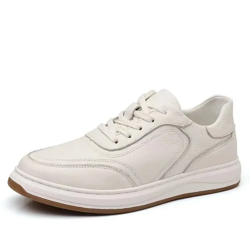 2026 New Men's Leather Shoes Casual Spring Autumn Fashionable Genuine Cowhide Slip-On Breathable Comfortable Anti-Slip Shoes — image 6