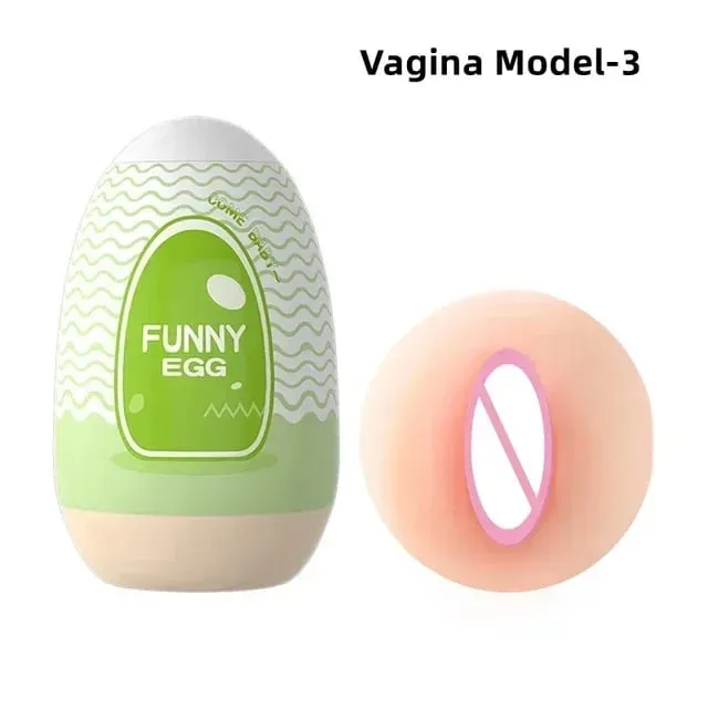 Egg Portable Stimulator Penis Massager Soft Rubber Adult Sex Toys para sa Mga Lalaki Makatotohanang Vagina Pocket Pussy Mini Cups Masturbator — image 11
