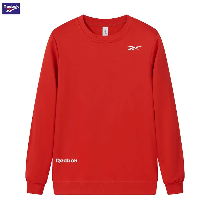 2026 Stride Running Spring/Autumn Men's and Women's Universal Round-neck Hoodie - Lightweight Solid-color Long-sleeved Loose-Fit