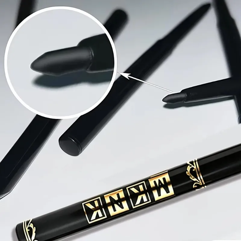 1-12pcs Waterproof Black Eyeliner Pencil Smudge-Proof Easy Twist Application Eye Gel for Beginner-Friendly Bold Punk Eye Makeup — image 6