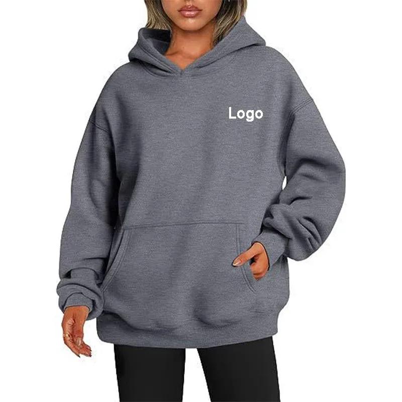 Customized Oversize Hoodies Women Fashion Printed Loose Long Sleeve Shoulder Drop Cuff Sweathsirts Streetwear Pullovers Sudadera — image 14