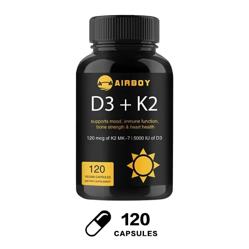 Vitamin D3+K2 Capsules - For Regulate Calcium Metabolism Promote Bone Heart and Immunity System Health — image 9