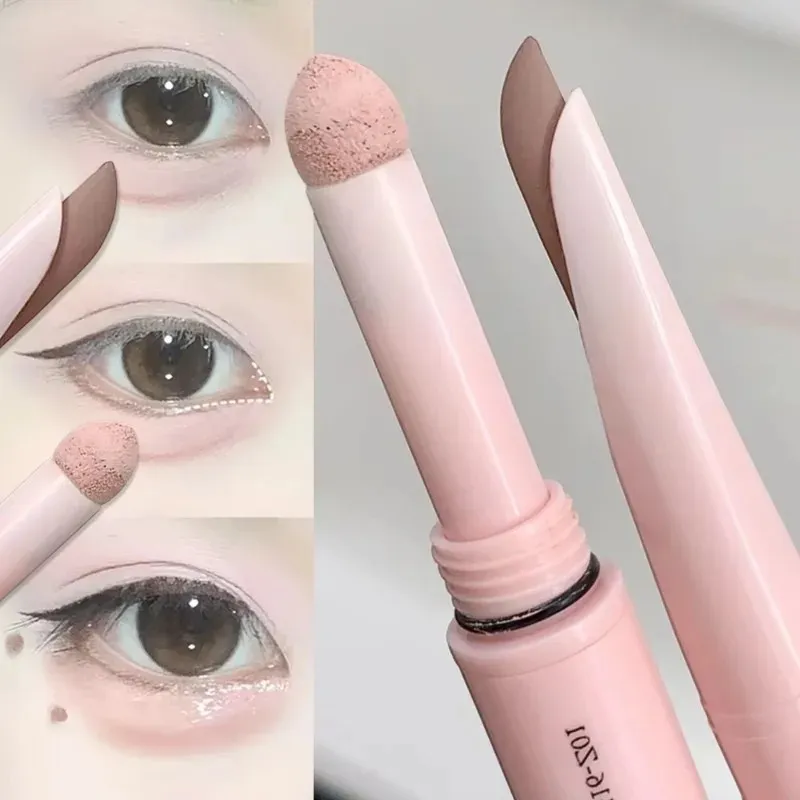 Double-end Lying Silkworm Eyeliner Pencil Glitter Matte Aegyo Sal Pen Brightening Cream Highlight Shadow Pen Contour Eye Makeup — image 3