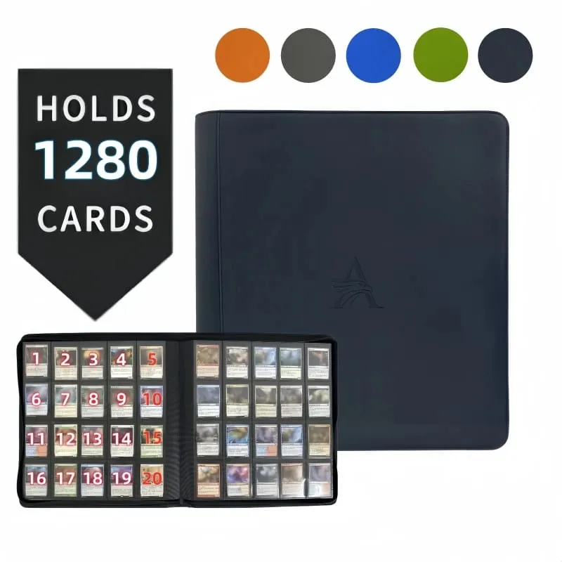 Premium 20 Pocket Card Binder –1280 Collection Binder Folder Card Album Card Holder Fit for TCG & Sports Cards. Collector's Drea — image 1