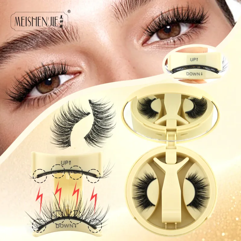 1/3 Pairs Magnetic Eye Lashes Handmade Eyelashes Soft Reusable Magnetic Lashes Natural Look 3D False Lashes Makeup Tweezers Set — image 25