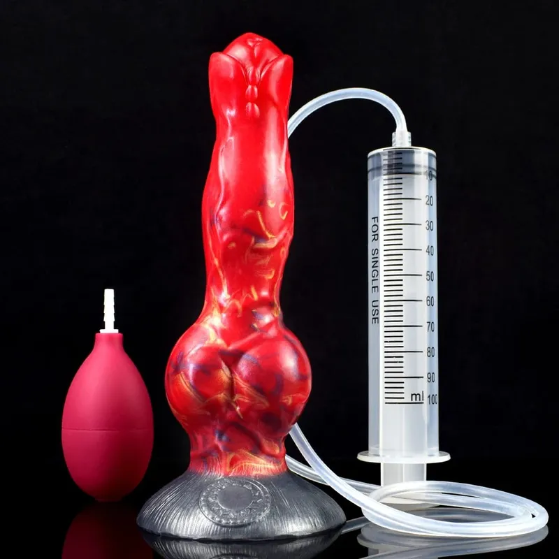 Ejaculation Anal Plug Dog Knot Dildo na may Malakas na Sucker Vaginal Stimulation Squirting Penis Erotic Adult Sex Toys 18+ — image 11