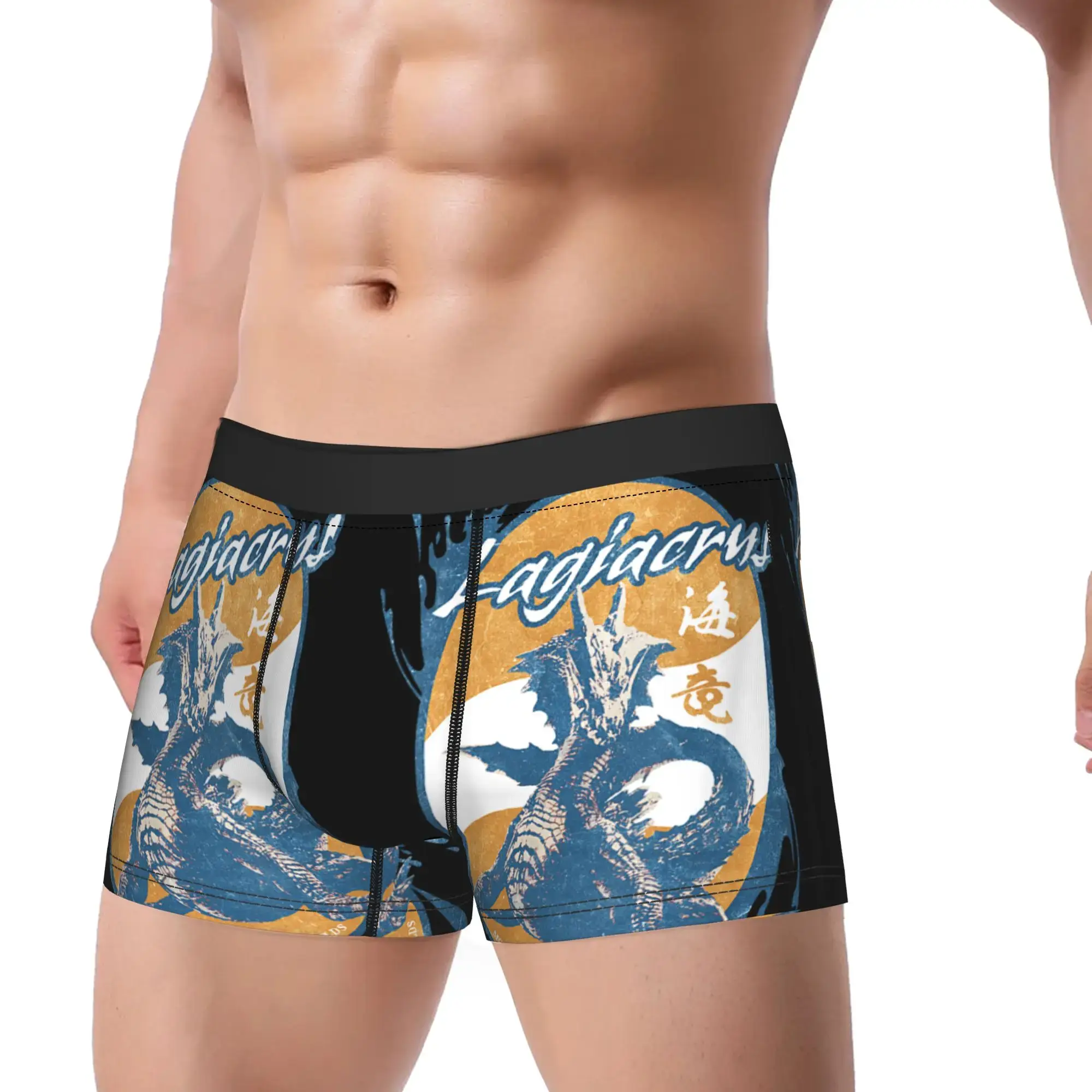 Wilds Lagiacrus BP Monster Hunter Underpants Breathbale Panty Panlalaking Underwear Ventilate Shorts Boxer Briefs — image 2
