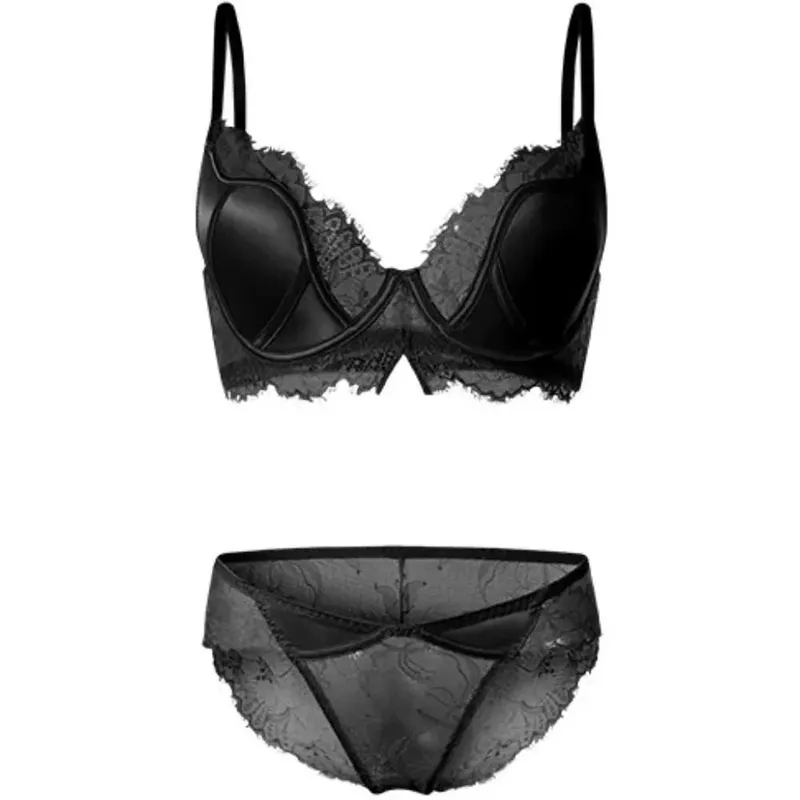 Push Up Bra Women Sexy French Lace Minimizer Full Coverage Wireless Thin Anti Sagging Comfort Support Lingerie S-XL