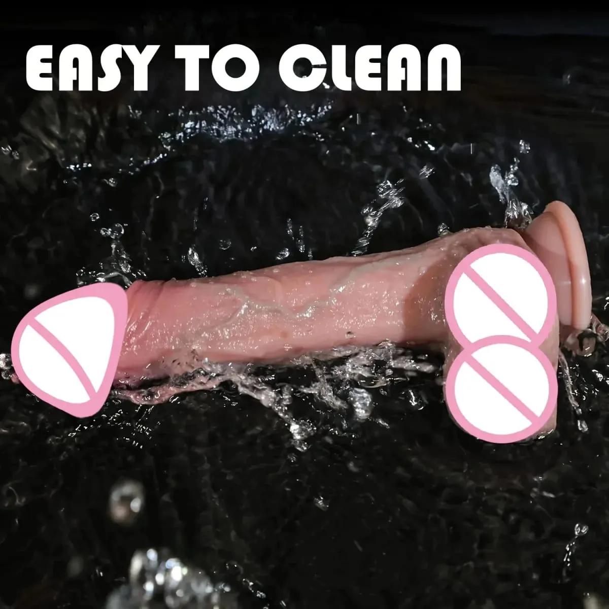 Realistic Dildo with Suction Cup Waterproof Silicone Penis G-Spot Vagina Stimulator Female Masturbator Anal 18+ Adult Sex Toys