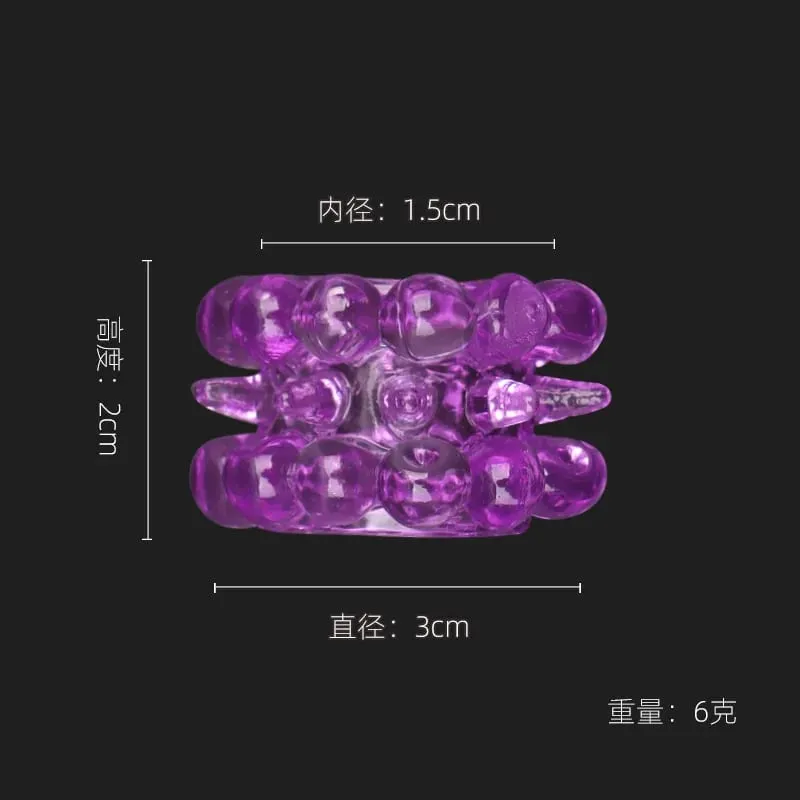 Men's Semen Locking Ring Physical Time-controlling Particle Penis Ring Sex Toy — image 2
