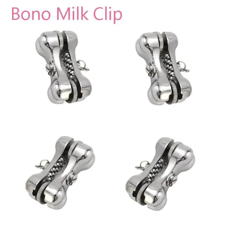 Metal Bone Nipples Clamps Strong Stimulation Adjustable Textured Spiked BDSM Bondage Teasing Pleasure Play Toy Sex Toys — image 2