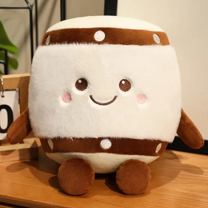 New Musical Instrument Doll Piano Pipa Pillow Cushion Brown Guitar Drum Plush Toy Cute Kawaii Birthday Gift Children Home Decor — image 12