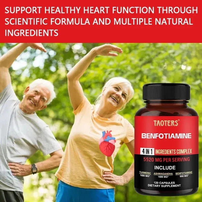 600 Mg Benfotiamine Capsules - Tumutulong sa Pagpapanatili ng Malusog na Metabolismo ng Glucose at Sinusuportahan ang Mga Supplement sa Kalusugan ng Nervous System — image 5