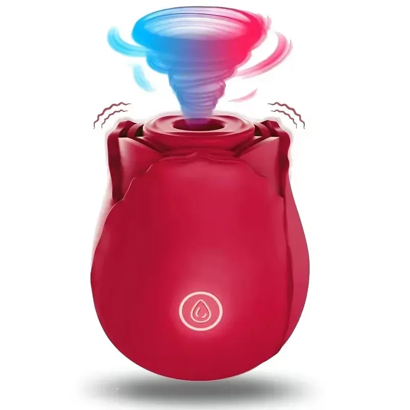 Women Vibrator Powerful Rose Sucking G-Spot Vagina Stimulator Suction Nipple Oral Massager Sex Toys for Couples