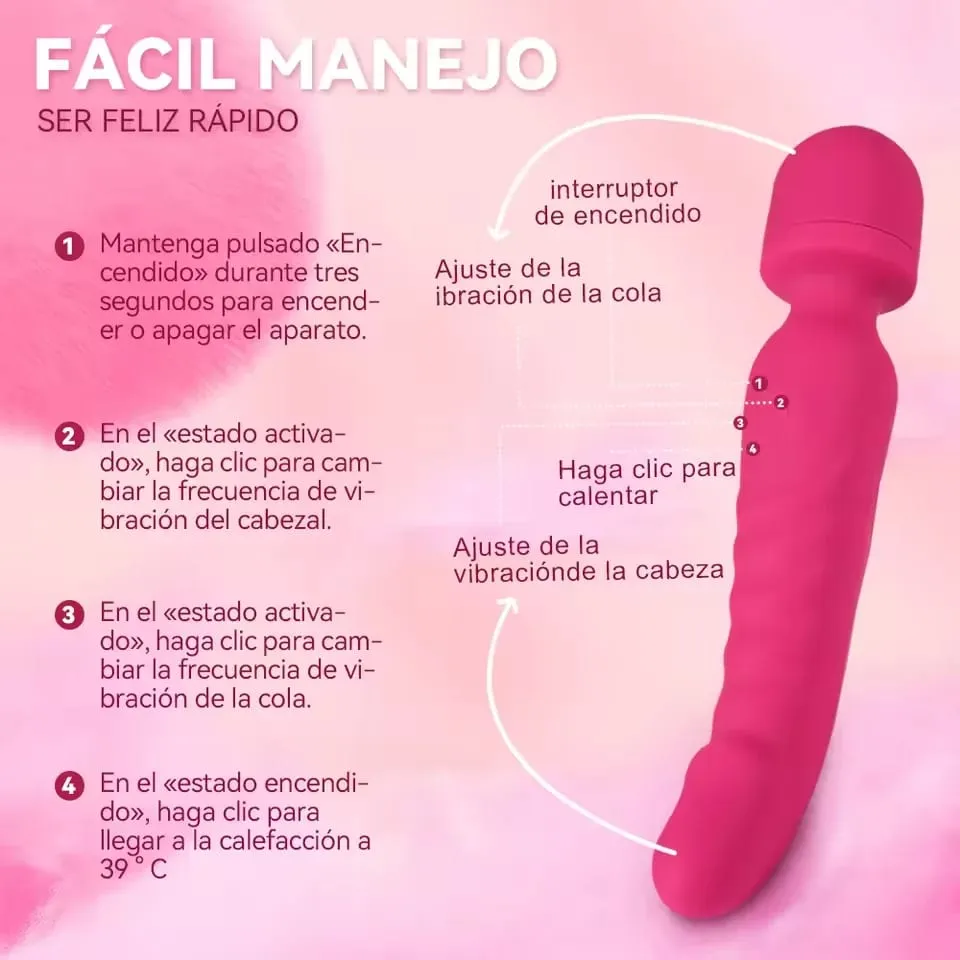 Thrusting Dildo Vibrator Kvinna Kraftfull Vagina Massager AV Magic Wand G Spot Klitoris Stimulator Vuxna Sexleksaker för kvinnor 18+ — image 4