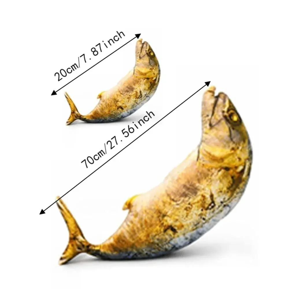 Gifts Realistic Mackerel Plush Pillow Plush Soft Stuffed Fish Plush Toy Mackerel-shaped Cat Toy Sofa Bed Decor — image 7