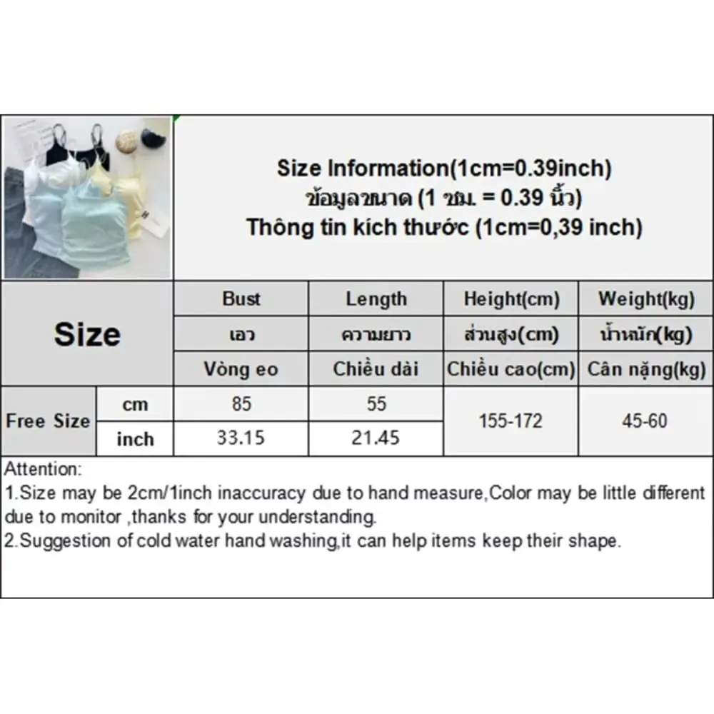 Simple Sleeveless Suspender Vest Slim Underwear Fitted Tops With Padded Cups Camisole Sports Activities — image 5