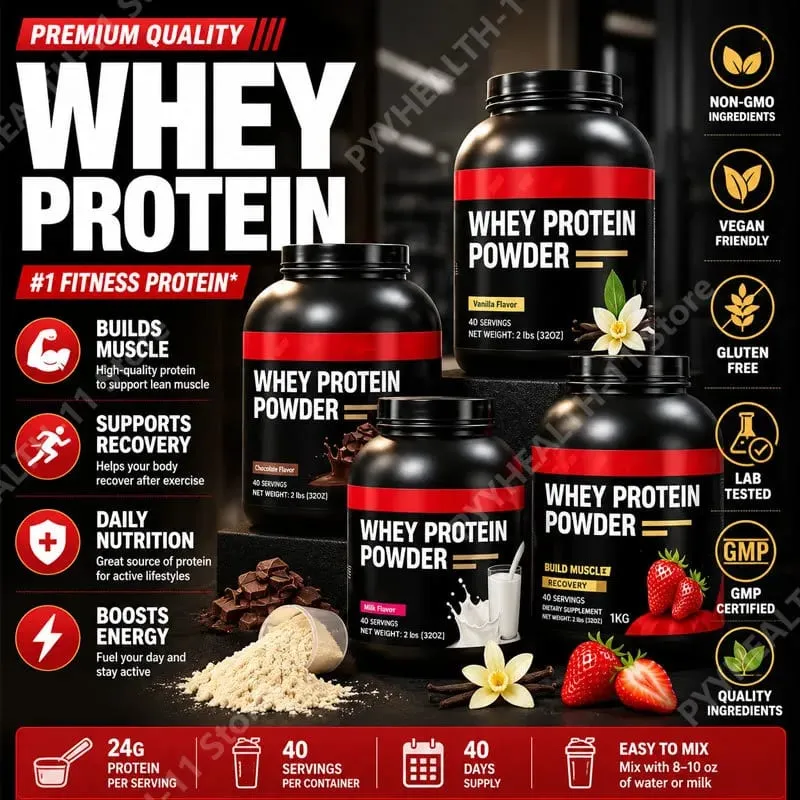 Whey protein em pó whey isolado proporção de ouro whey leite de alta qualidade musculação fitness sem adição de hormônios variedade 40 porções — image 2
