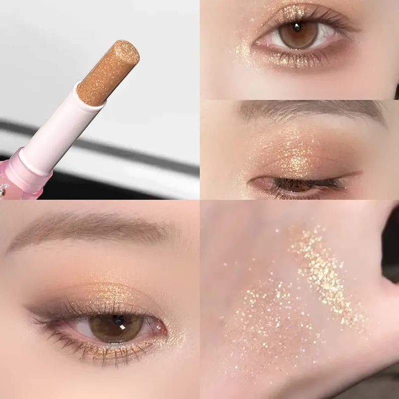 Sparkling Waterproof Eyeshadow Highlighter Pen Blue Diamond Jelly Eyeshadow Stick Glitter Pink Purple Eye Shadow Brighten Makeup — image 14