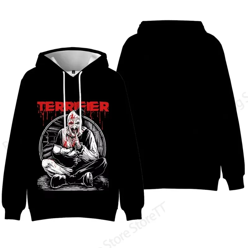 Horror Movie Terrifier Killer 3d Print Hoodie Men Women Fashion Long Sleeve Hoodies Halloween Coat Men Sweatshirt Winter Clothes — image 11