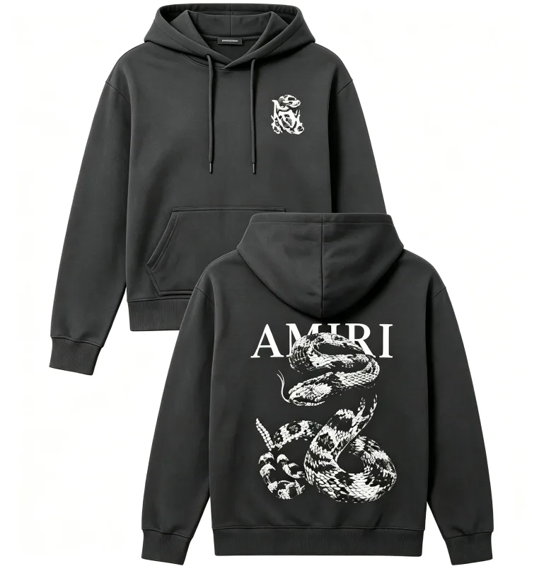 Snake Graphic Loose hoodies Light Luxury Trendy Short - Sleeve Unisex Versatile Casual Wear graphic sweatshitr pro choice Tops