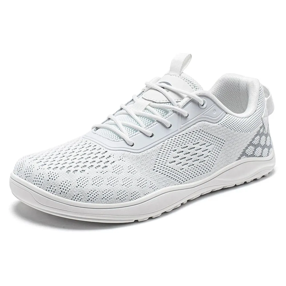 Knit Barefoot Shoes Unisex Zero Drop Wide Toe Sneaker Minimalist Breathable Causal Walking Shoes